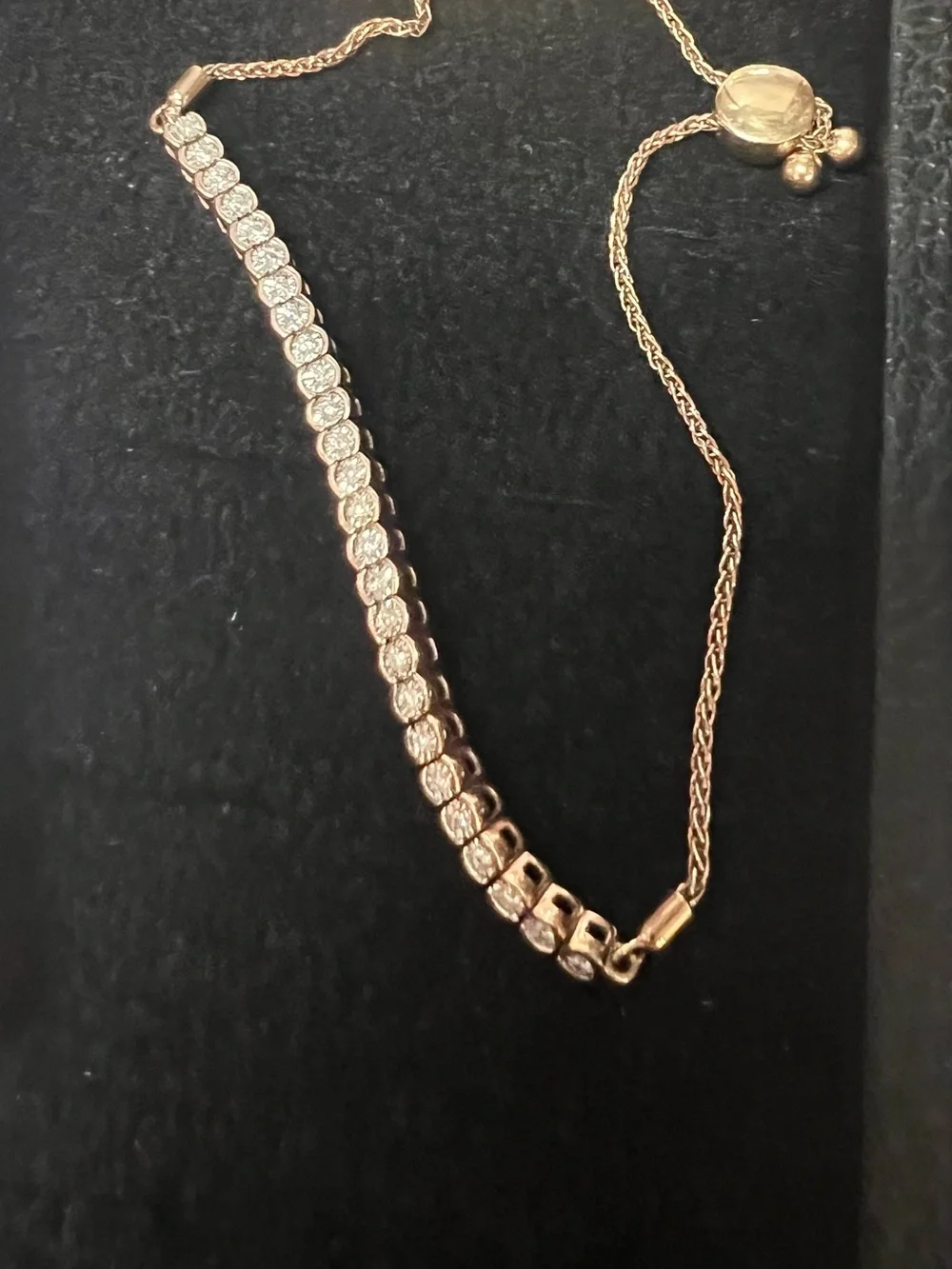 10k gold diamond braclet